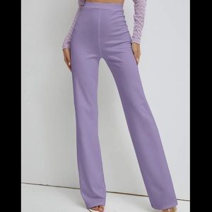 Light purple lavender straight leg pants